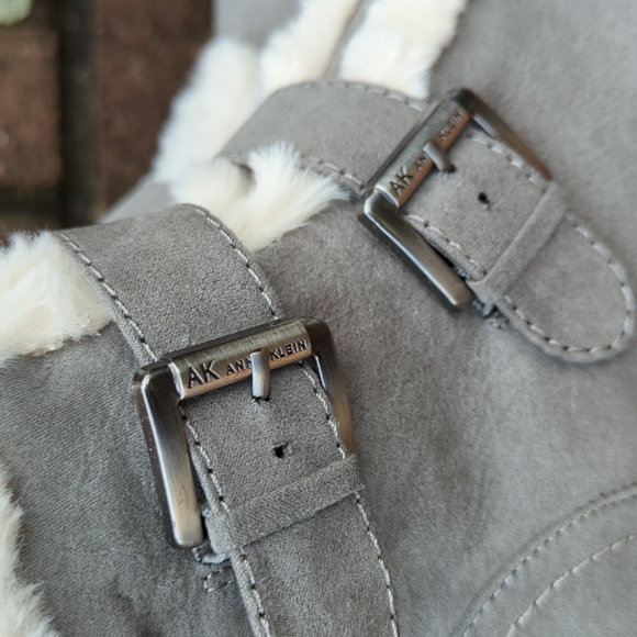 Anne Klein Shearling style Iflex Ankle Boots - Picture 5 of 15